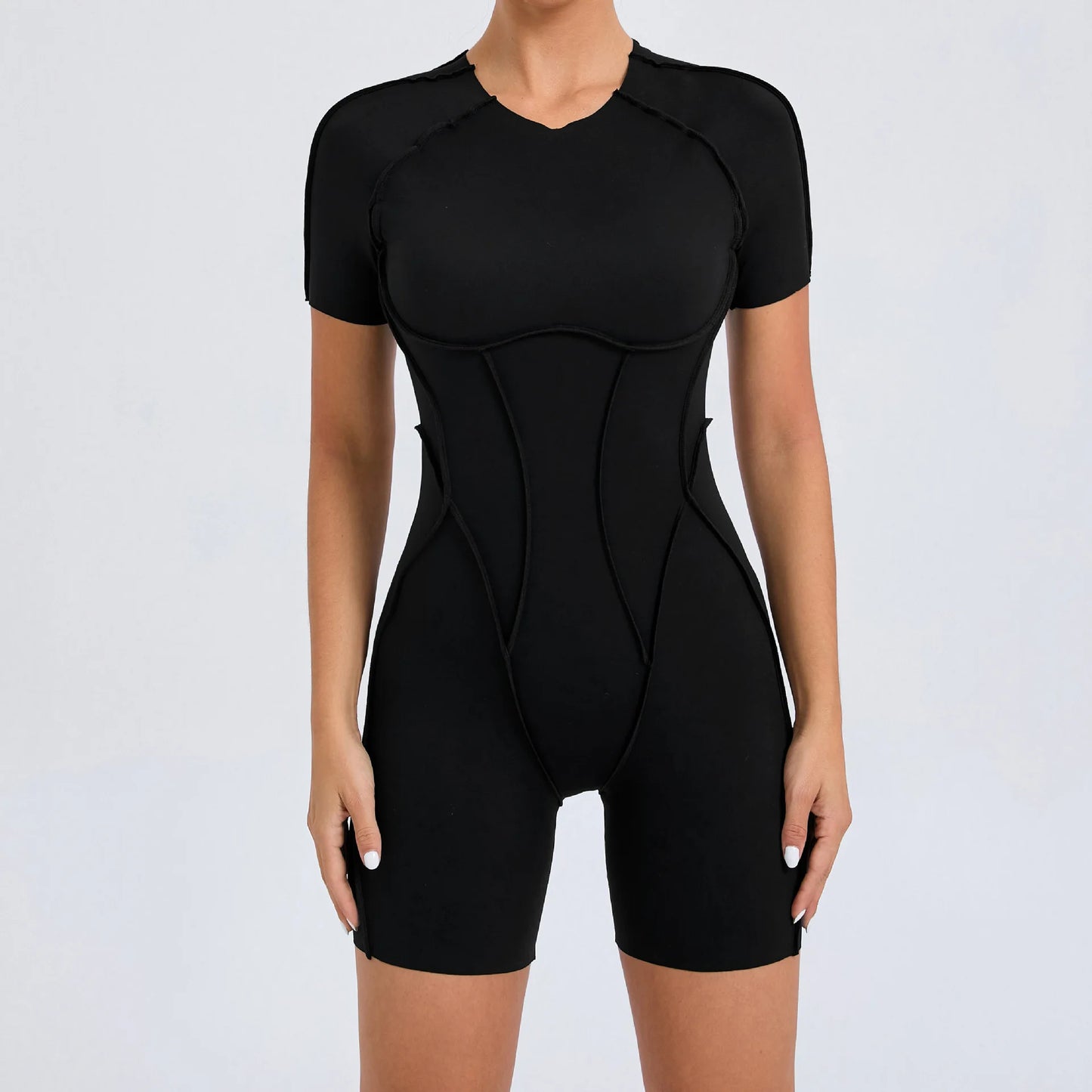 Womens One Piece Workout Jumpsuit
