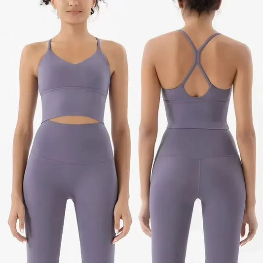 Sports Bra and Leggings Two-Piece Set
