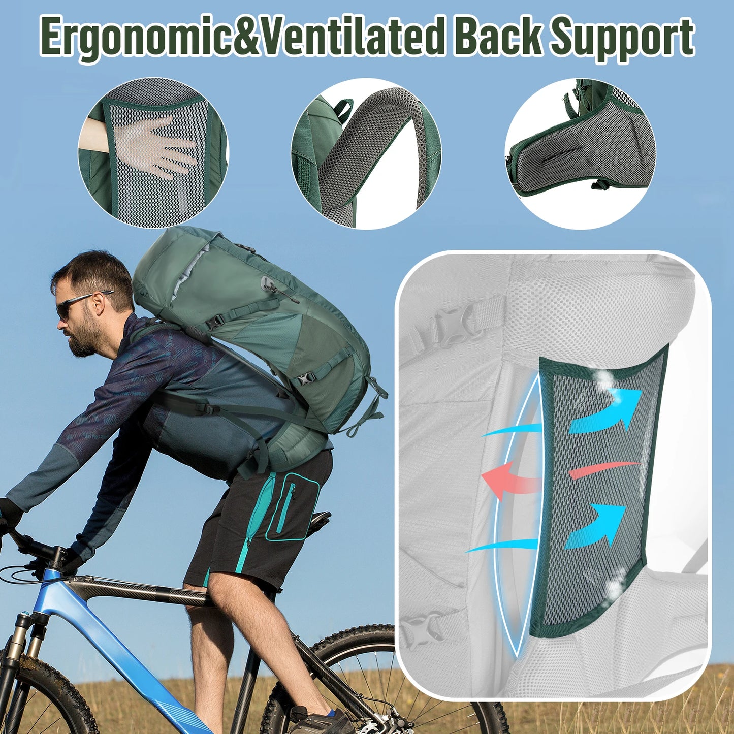 Military Hiking Backpack 30L Internal Frame
