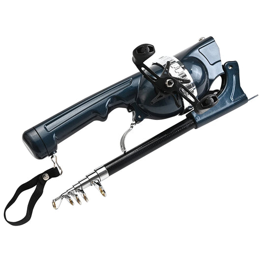 Folding Telescopic Fishing Rod with Reel Line