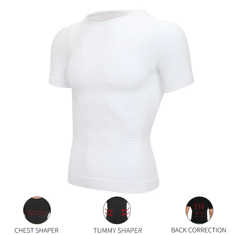 Men's Compression Shaper Shirt for Slimming Support