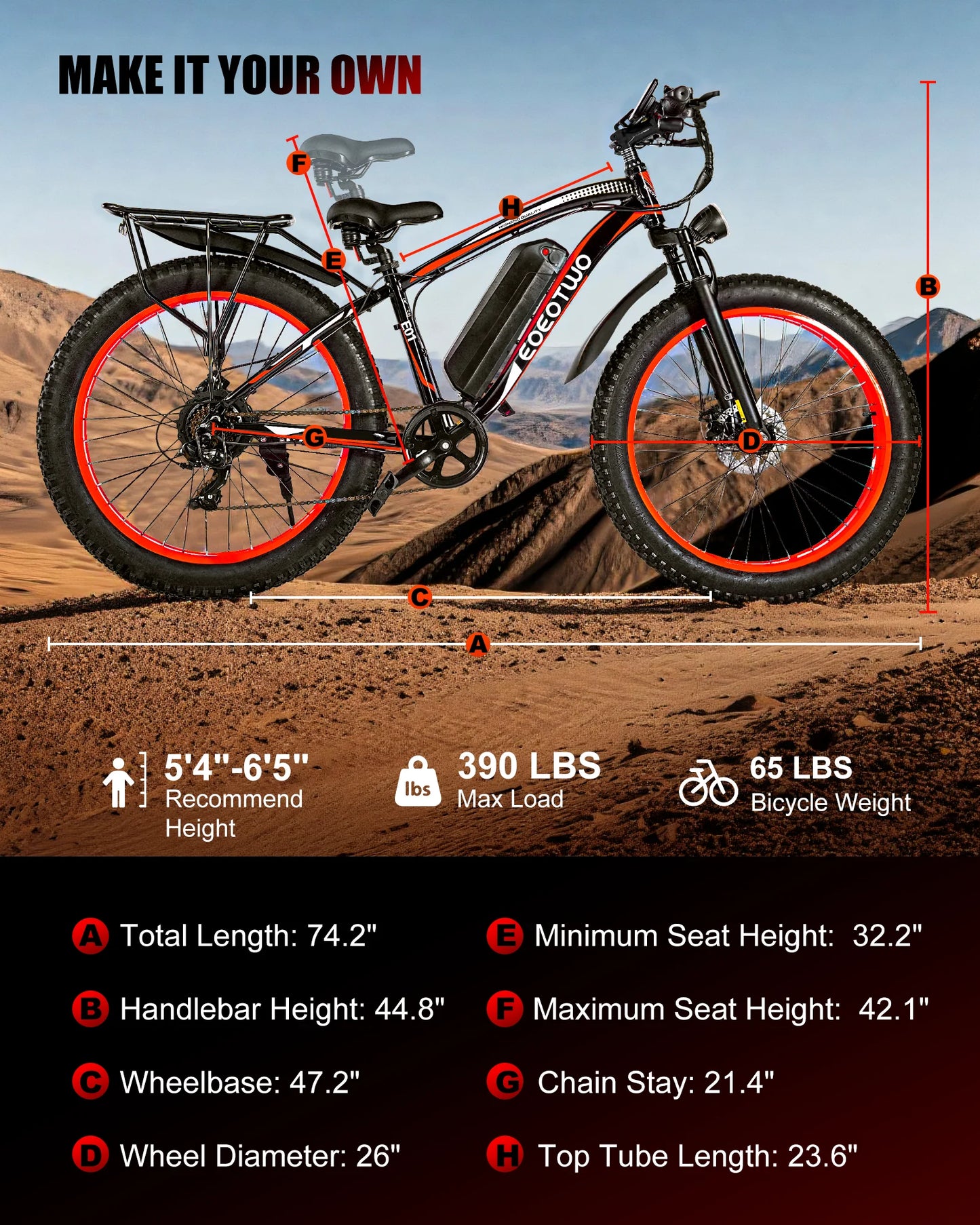 All Terrain Electric Fat Tire Bike