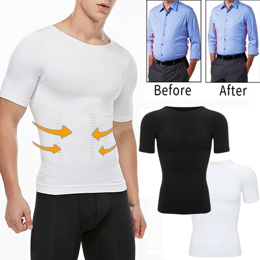 Men's Compression Shaper Shirt for Slimming Support