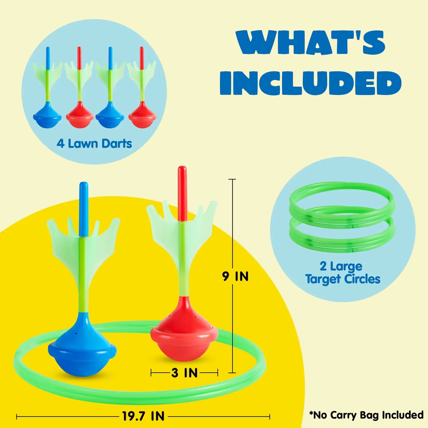 Glow In The Dark Lawn Dart Game Set