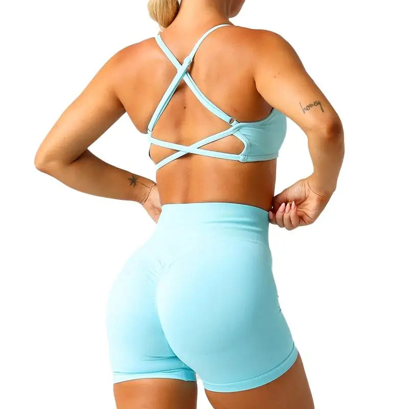 **Womens Seamless Sports Bra Set Breathable and Supportive**