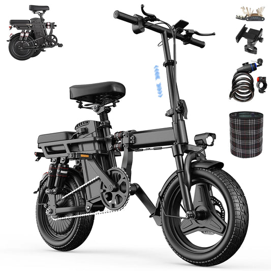 Folding Electric Bike 500W Motor Lithium Battery