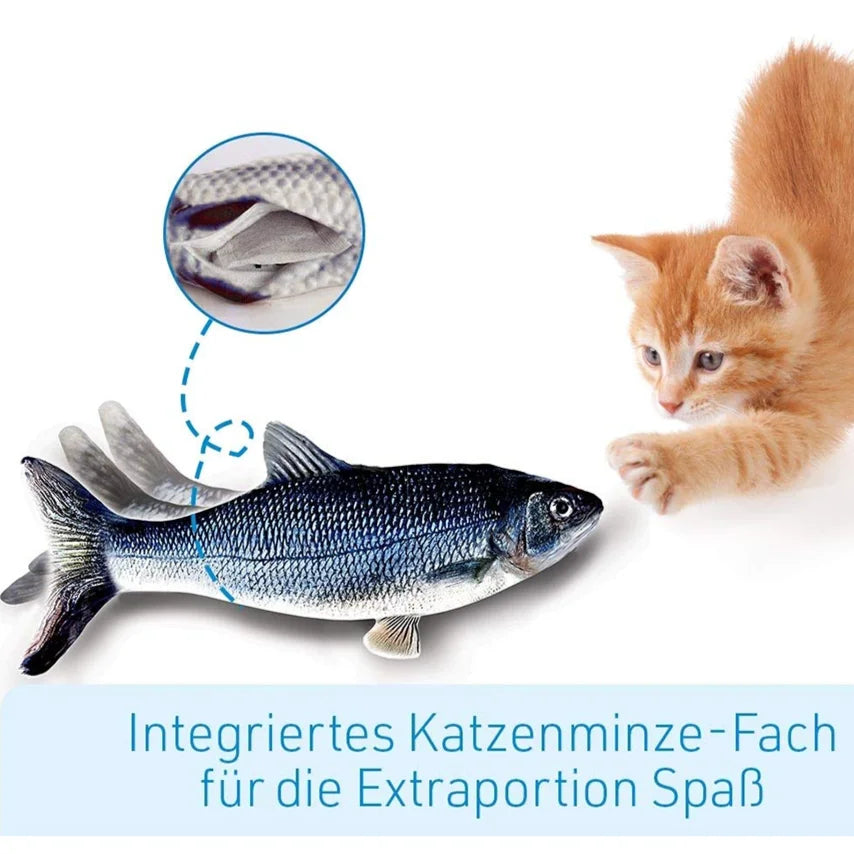 Interactive Electric Floppy Fish Cat Toy