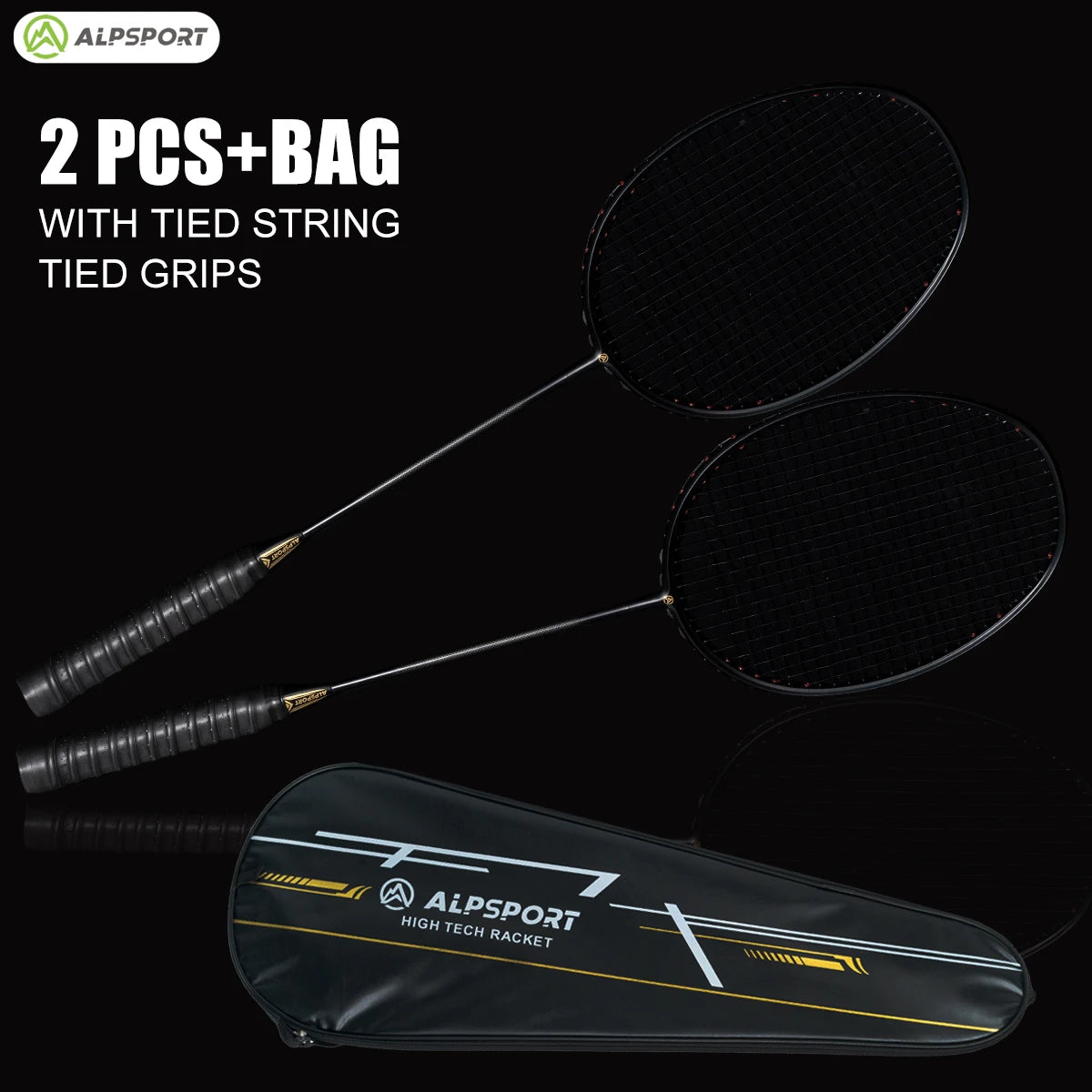 Carbon Fiber Badminton Racket Set