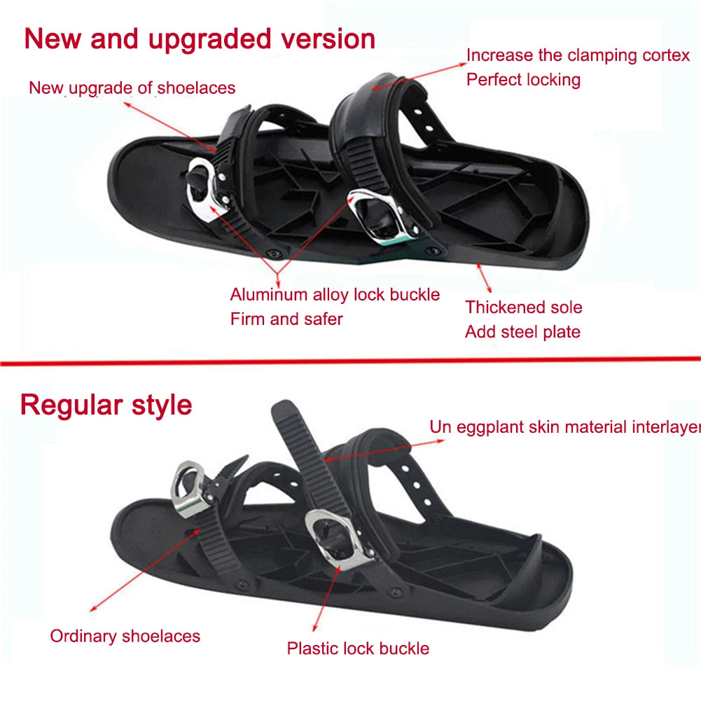 **Portable Mini Ski Skates for Winter Sports**