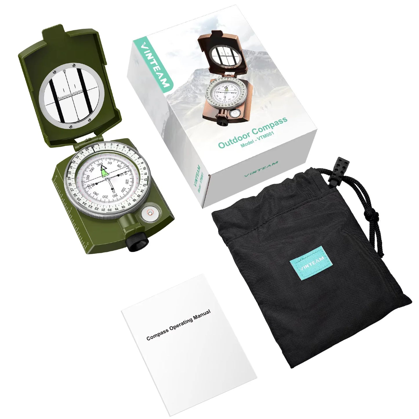 Military Metal Sighting Compass