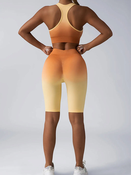 Womens Sports Bra and Leggings Workout Set