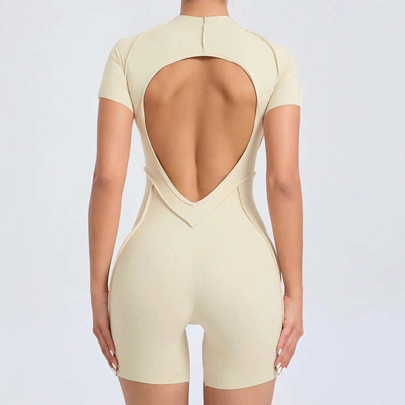 Womens One Piece Workout Jumpsuit