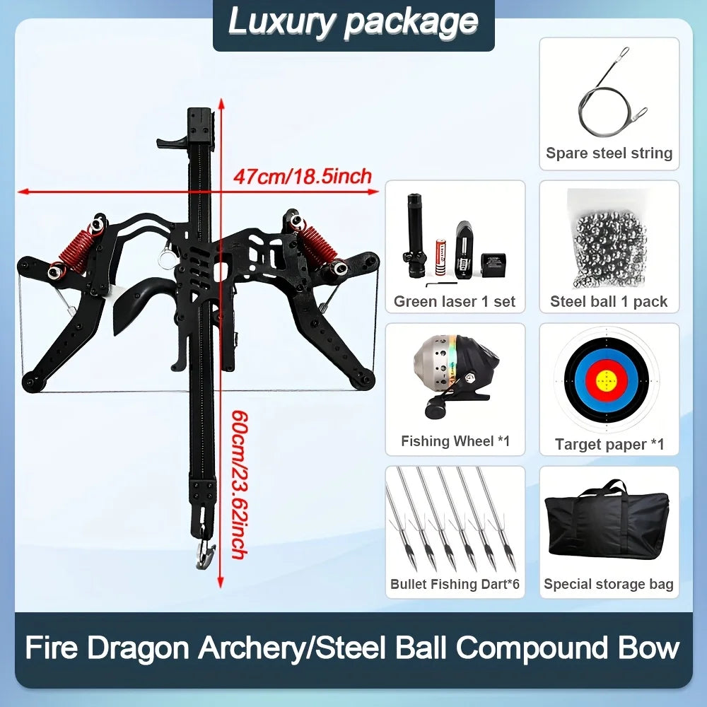 **Dual Use Compound Bow with Fishing Reel**