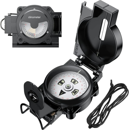 Military Handheld Compass Waterproof with 3000 Gauss for Hiking and Survival