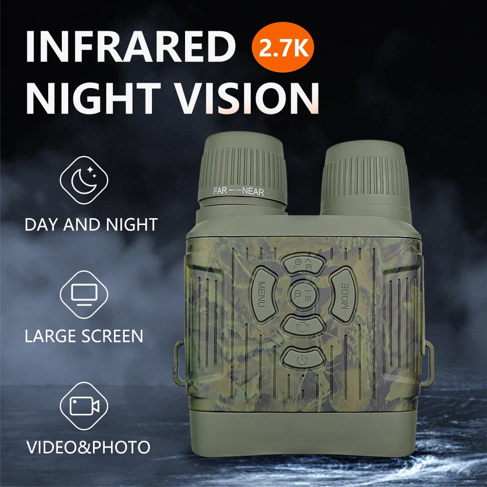 Night Vision Goggles with Zoom and 2.7K Video for Hunting