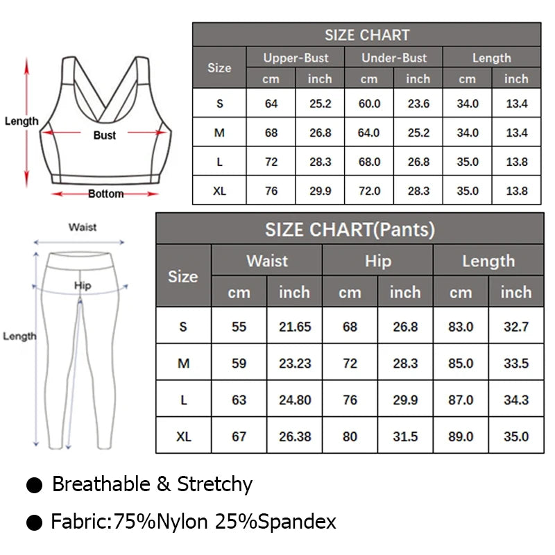 Womens Seamless Yoga Workout Set