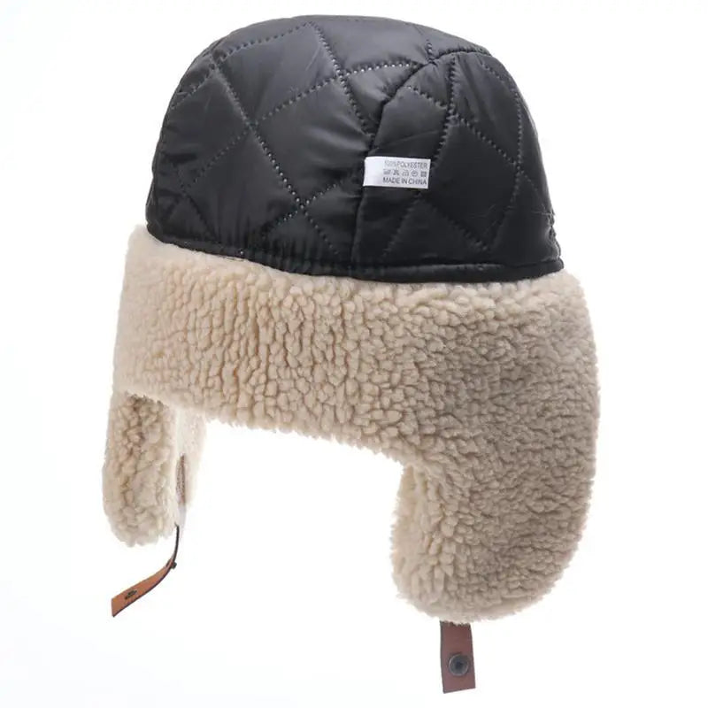 **Winter Ski Hat with Goggles and Ear Protection**