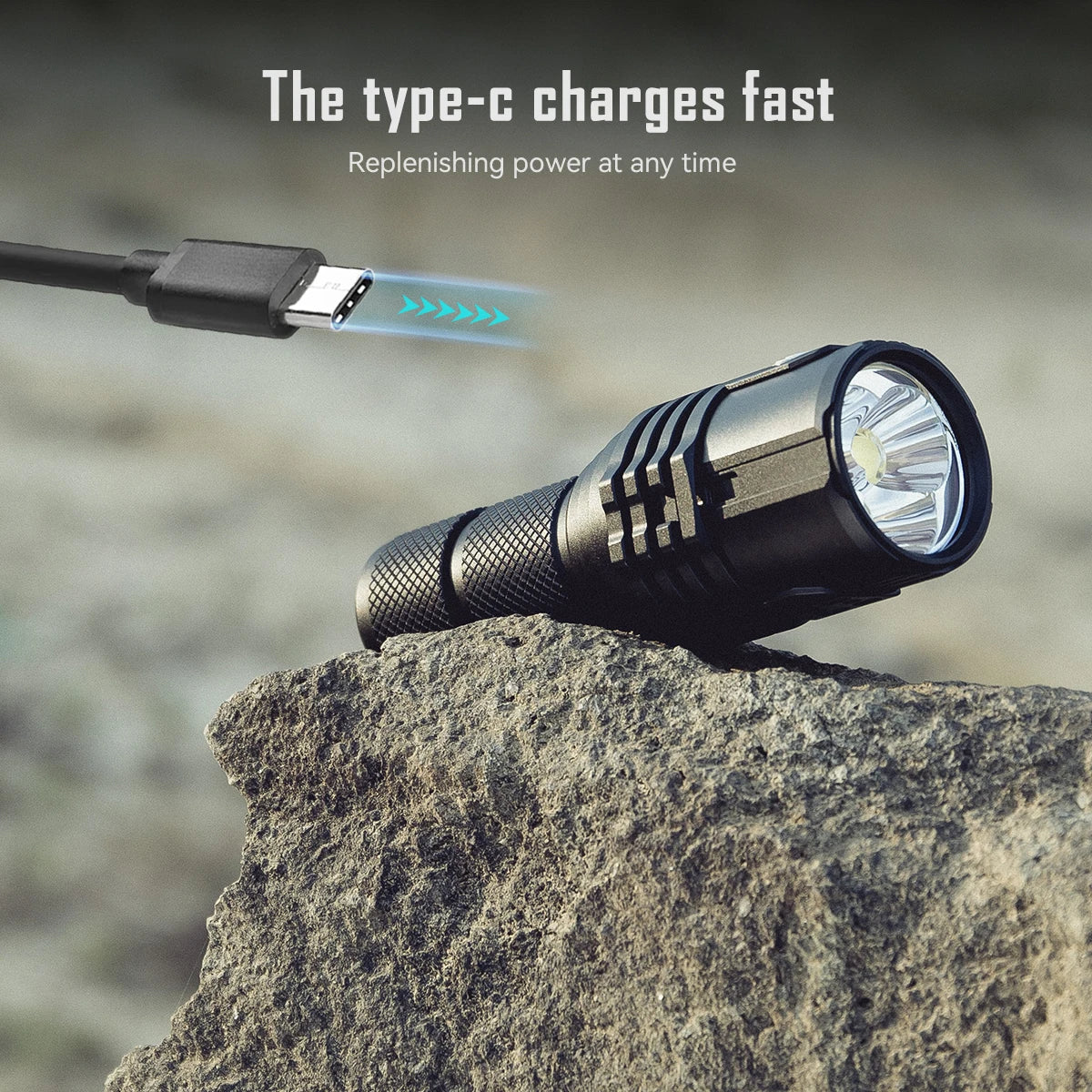 Rechargeable High Power LED Flashlight