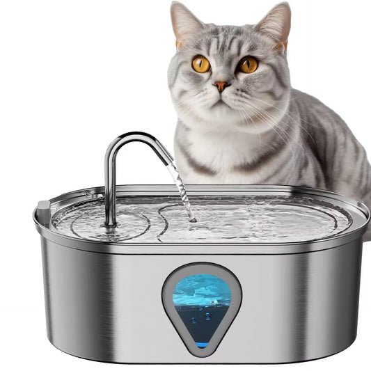 Stainless Steel Automatic Cat Water Fountain