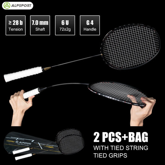 Carbon Fiber Badminton Racket Set