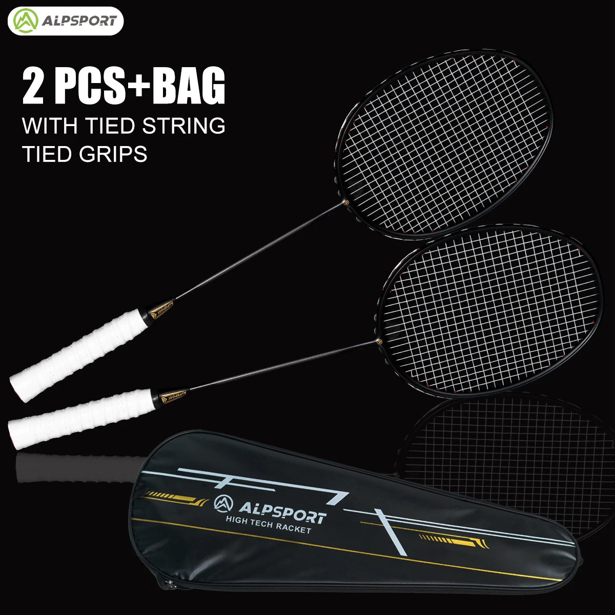 Carbon Fiber Badminton Racket Set