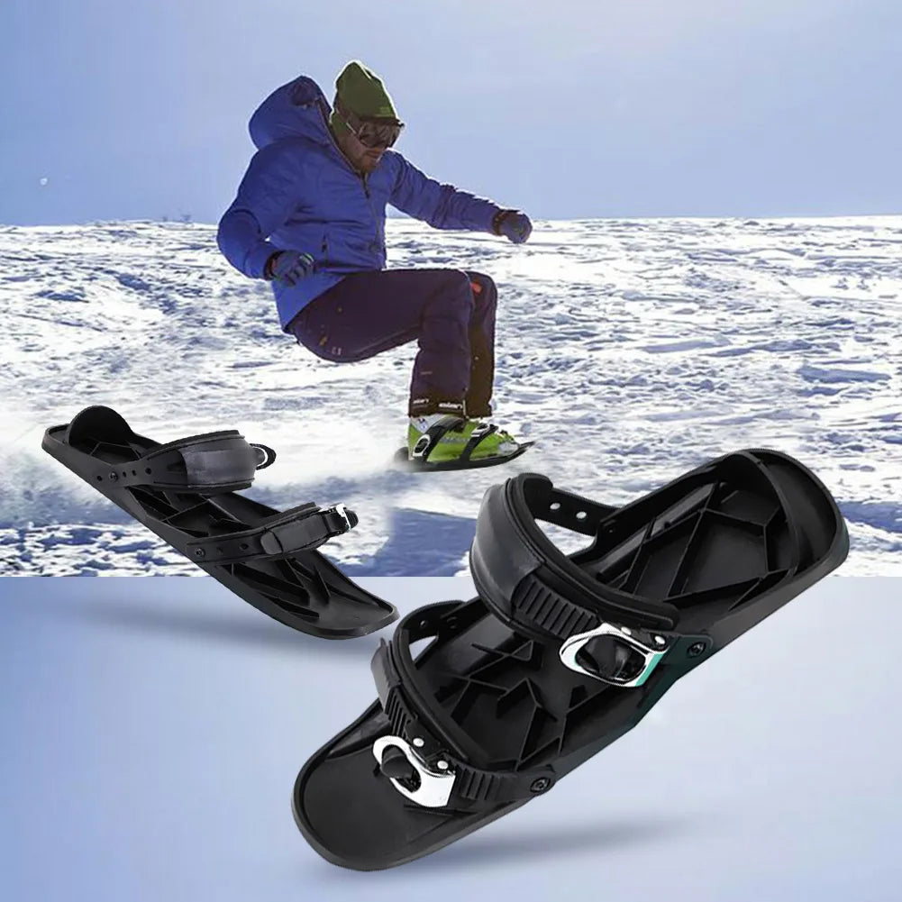**Portable Mini Ski Skates for Winter Sports**