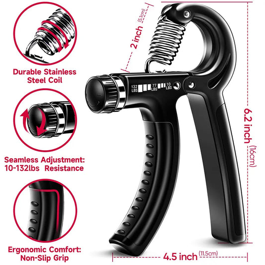Adjustable Hand Gripper Set for Grip and Forearm Training
