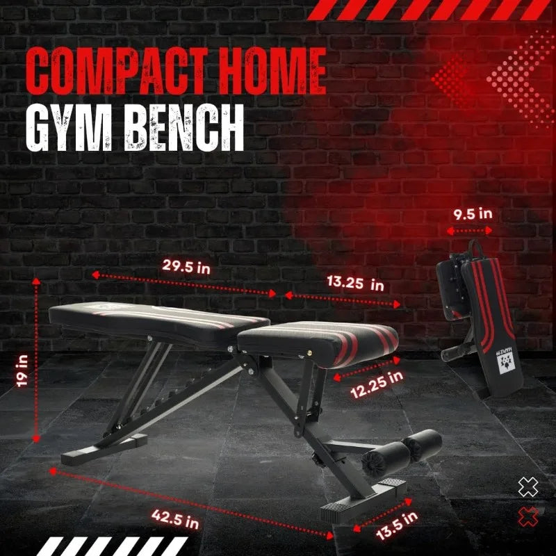 Adjustable Weight Bench Full Body Workout Equipment