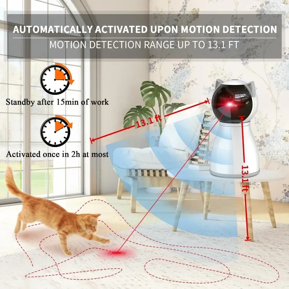 Interactive Motion Activated Laser Cat Toy