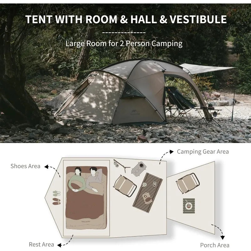 Four Season Cabin Tent with Stove Jack