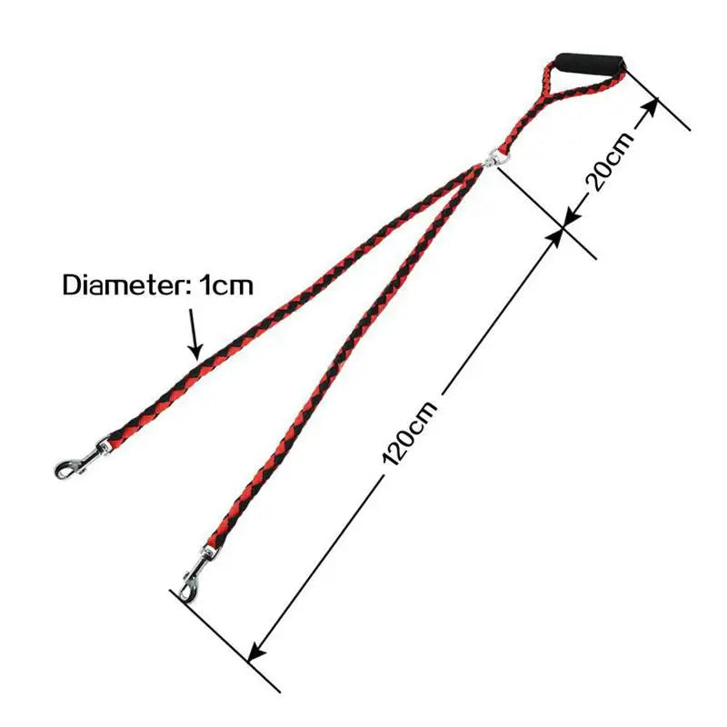 Double Dog Leash for Outdoor Training