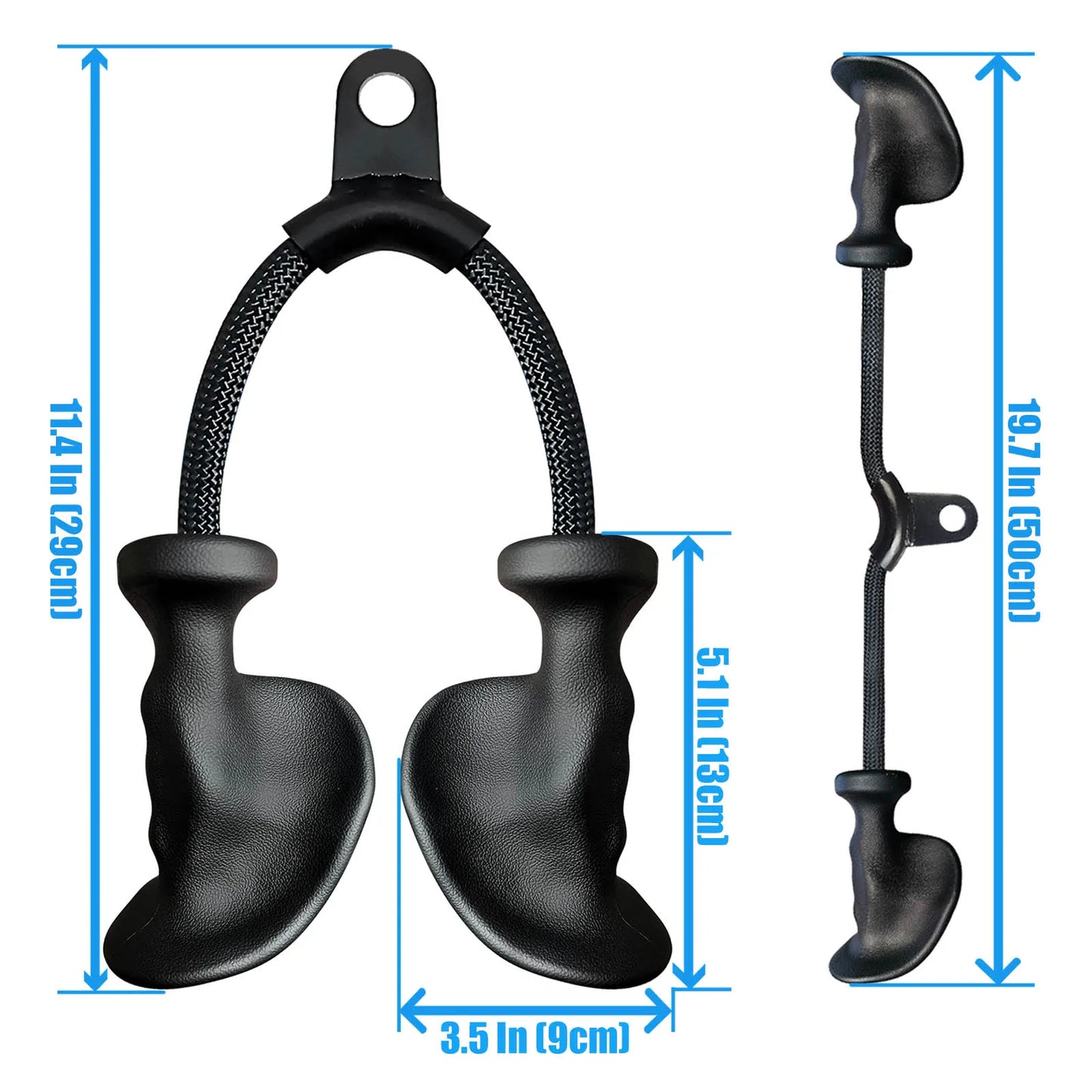 Ergonomic Cable Handle for Arm and Tricep Workouts