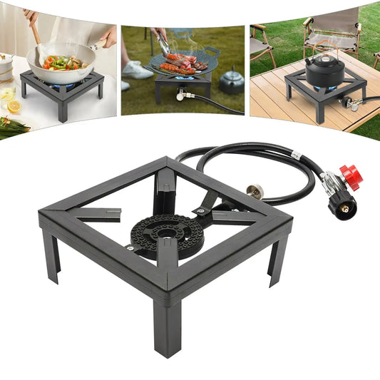 Portable Outdoor Propane Gas Stove with Adjustable Burner