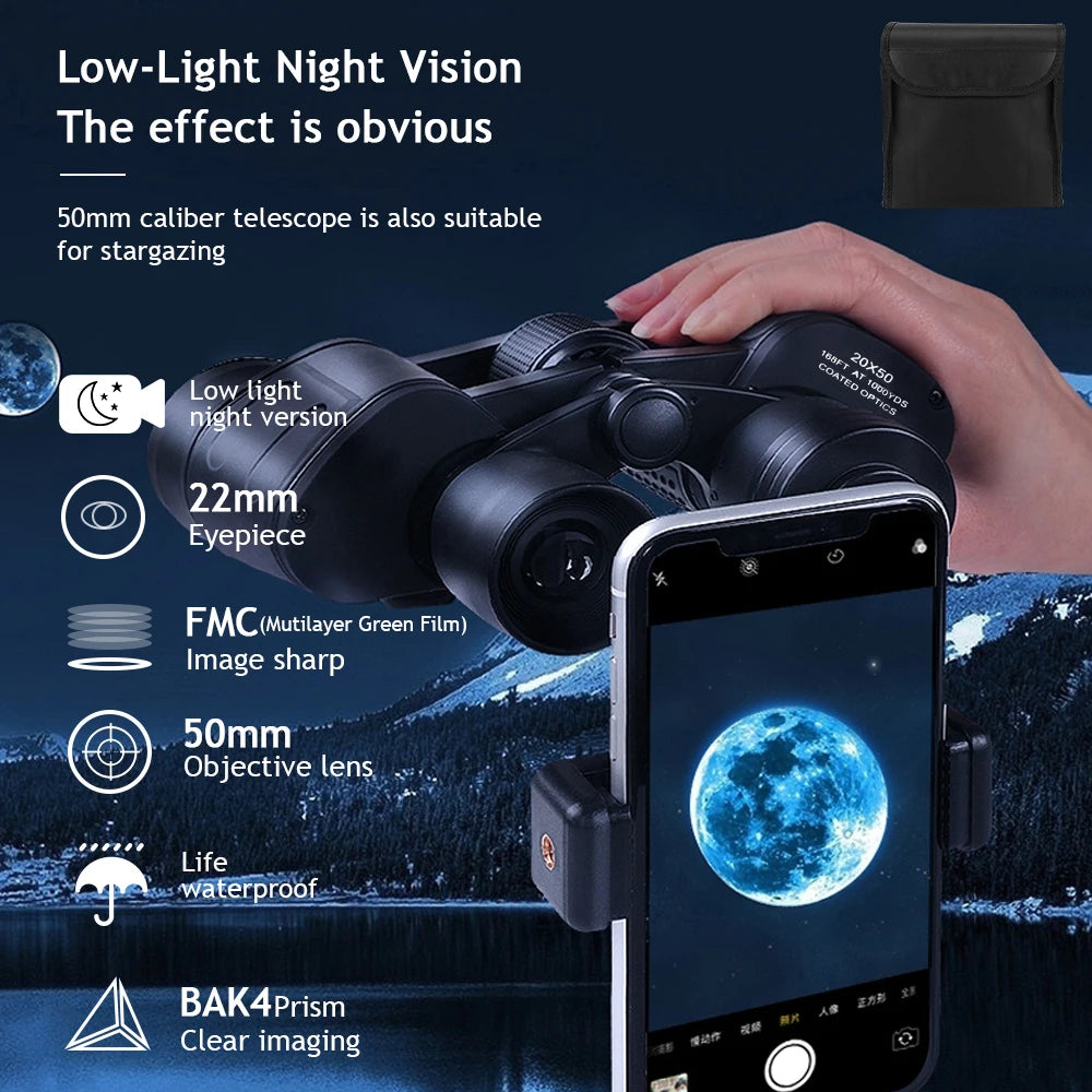 High Power Waterproof Zoom Binoculars