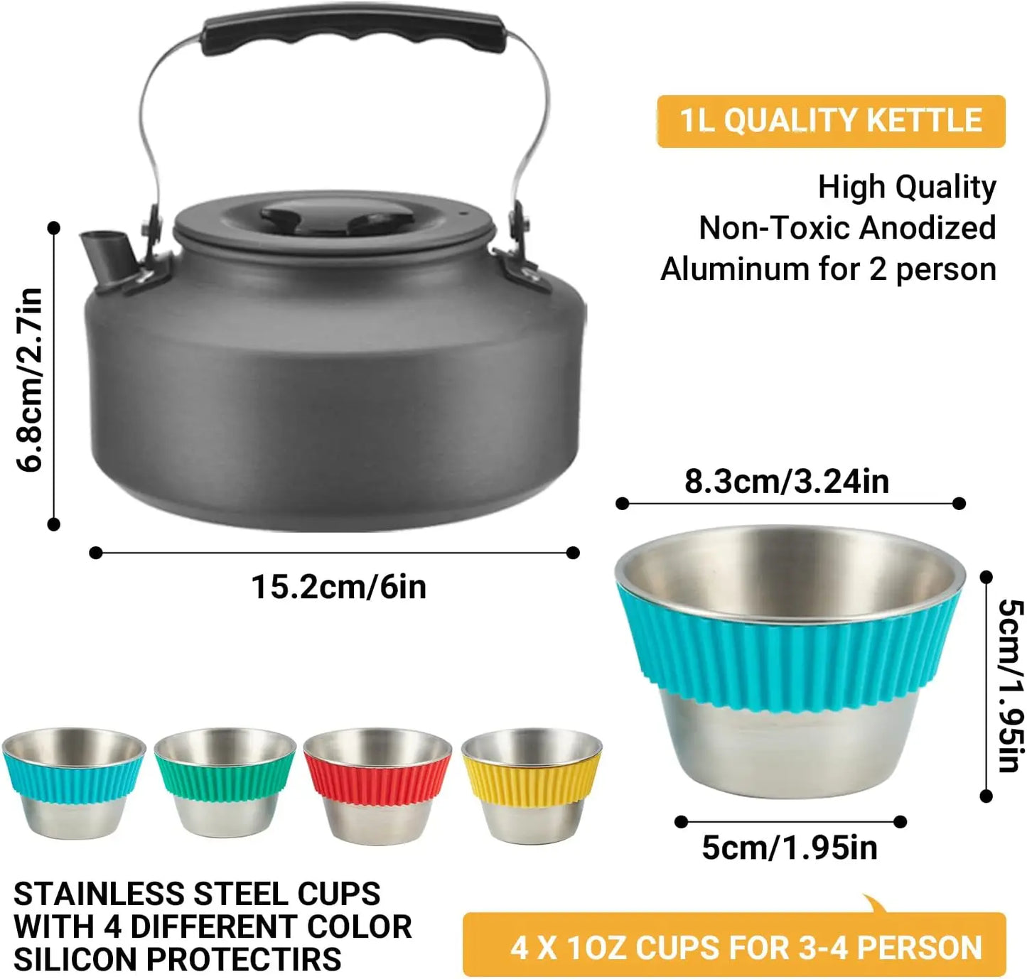Camping Cookware Set with Utensils