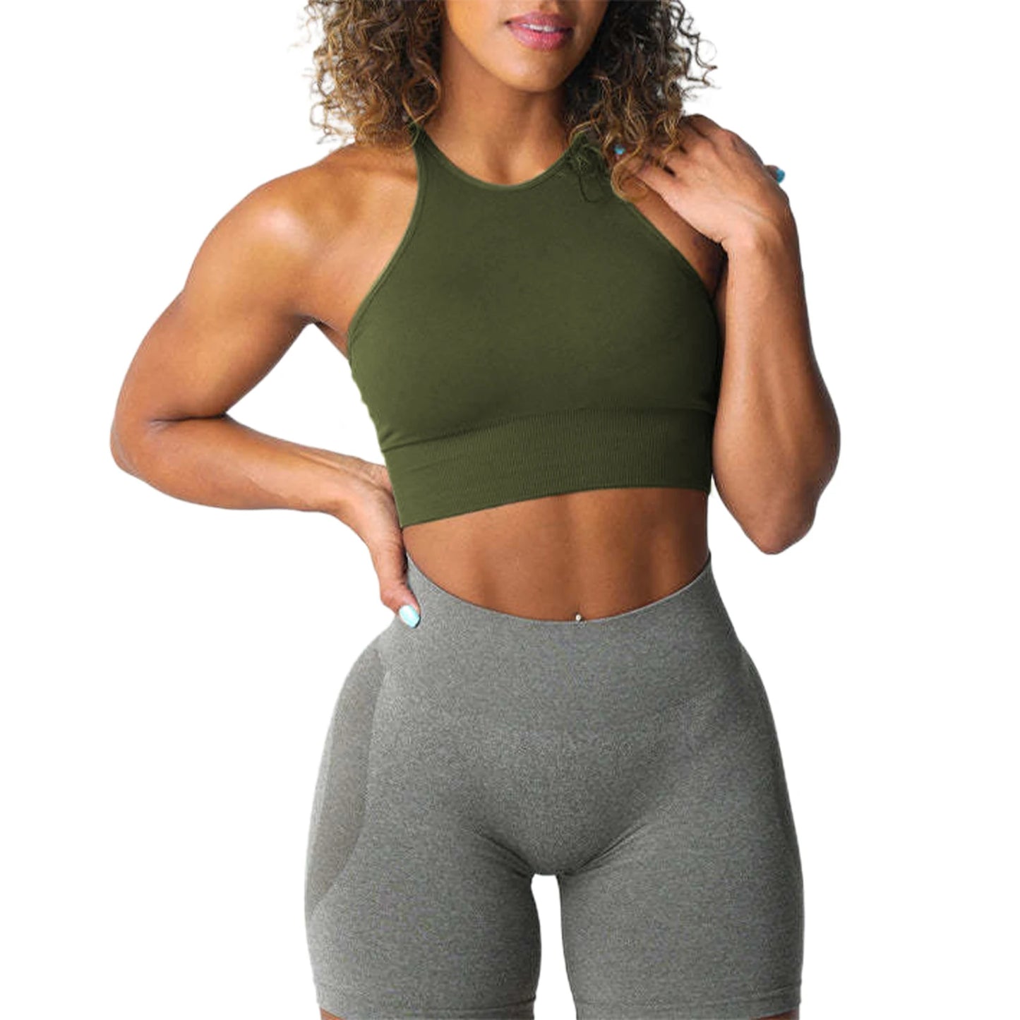 Women's Seamless Sports Bra for Yoga and Fitness