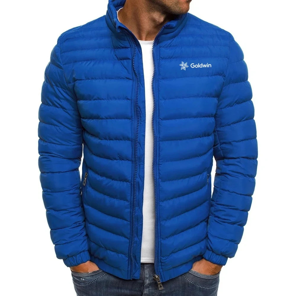 **Men’s Winter Street Style Zippered Jacket**