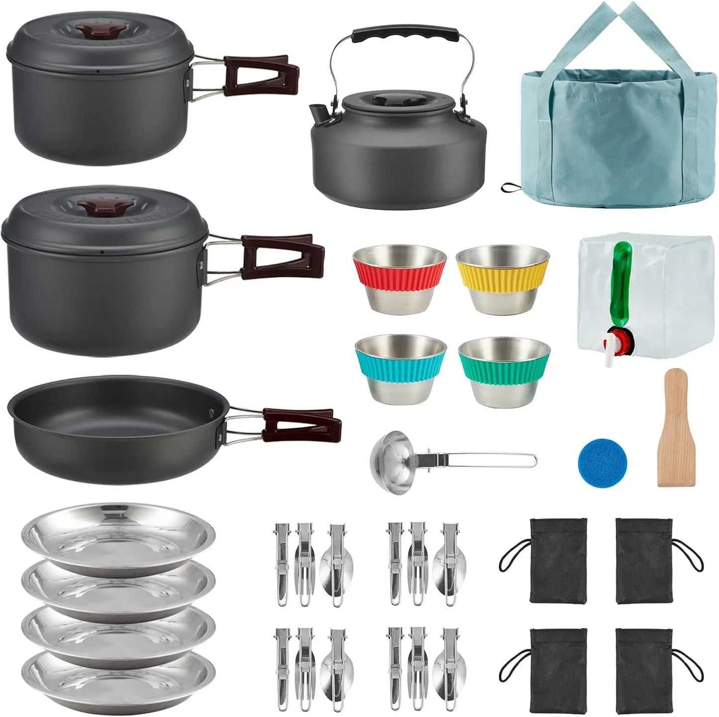 Camping Cookware Set with Utensils