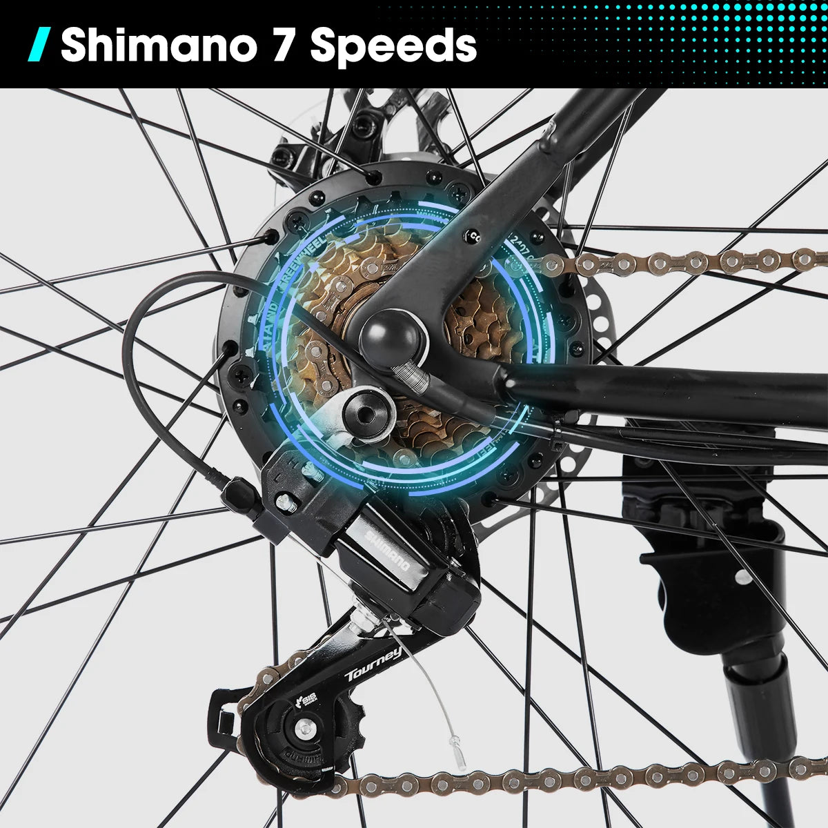 Electric Mountain Bike with 500W Motor and Removable Battery