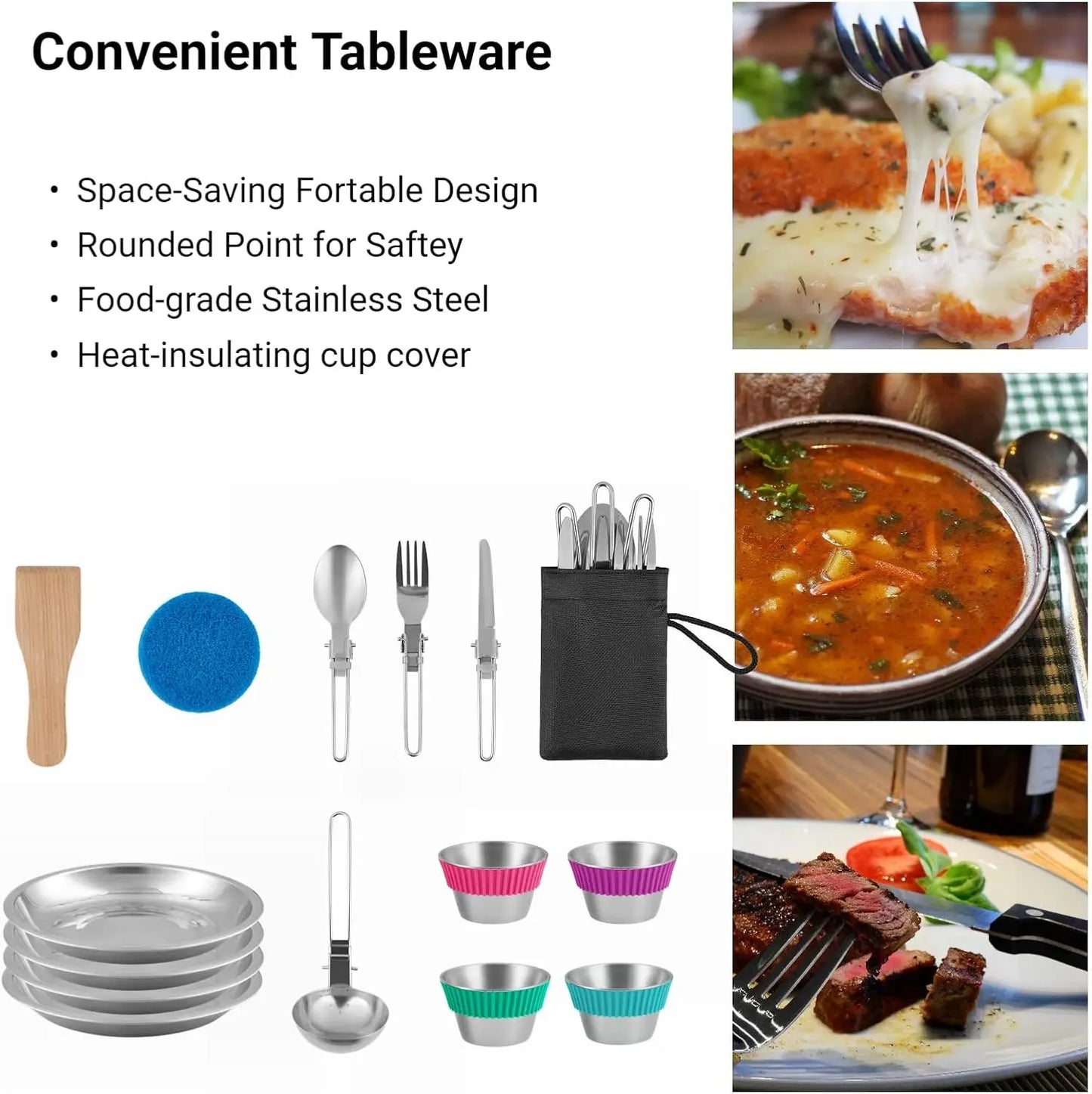 Camping Cookware Set with Utensils