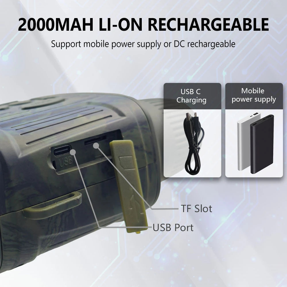 Night Vision Goggles with Zoom and 2.7K Video for Hunting