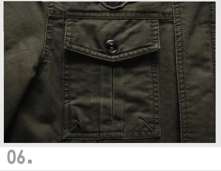 Mens Windproof Multi Pocket Work Jacket