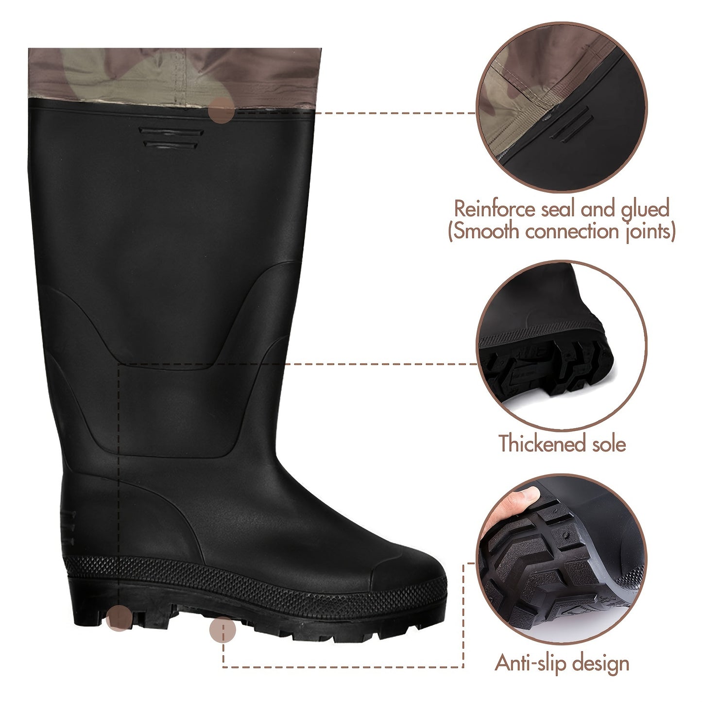 Lightweight Waterproof Nylon Chest Waders