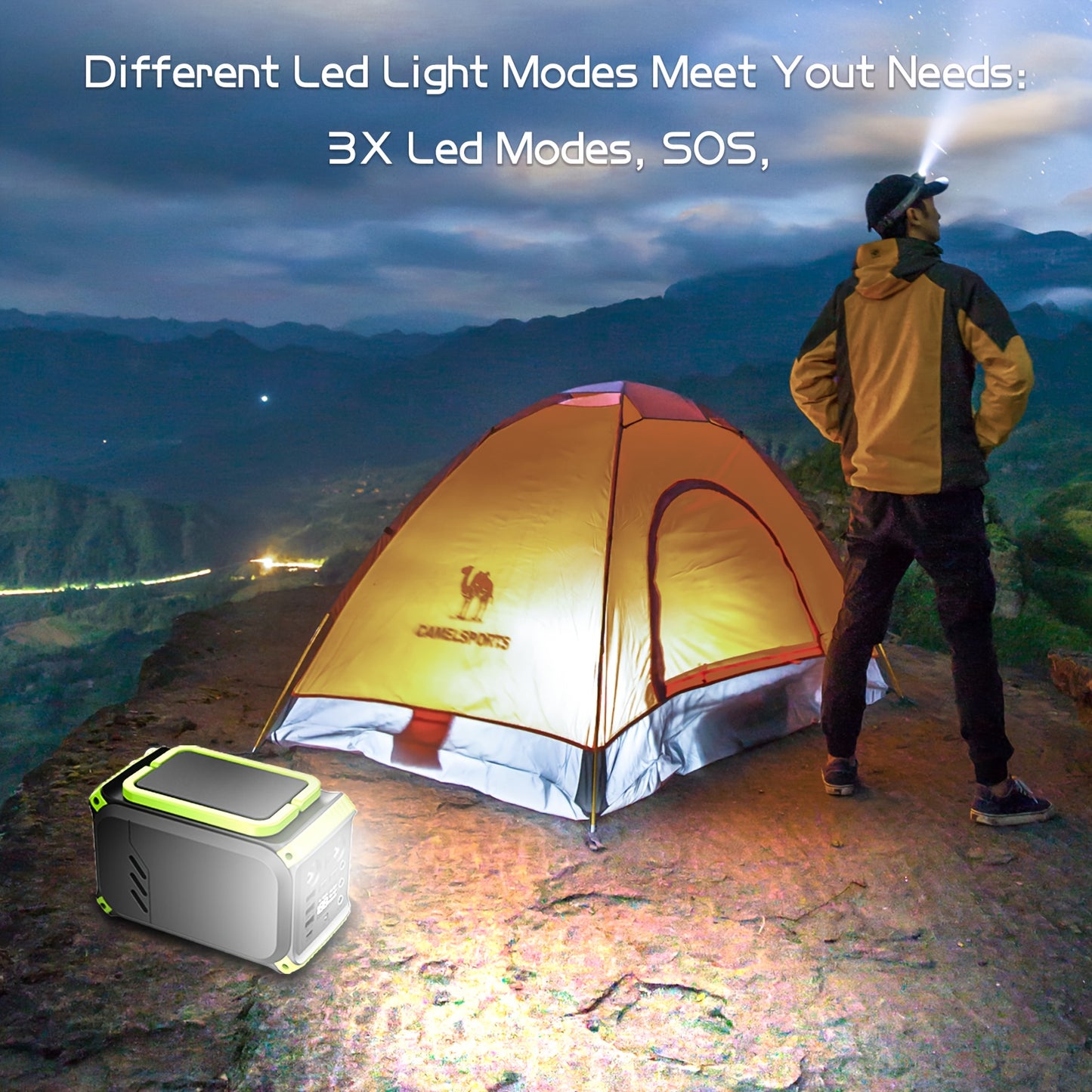 **Portable Solar Generator with Multi Output Ports**