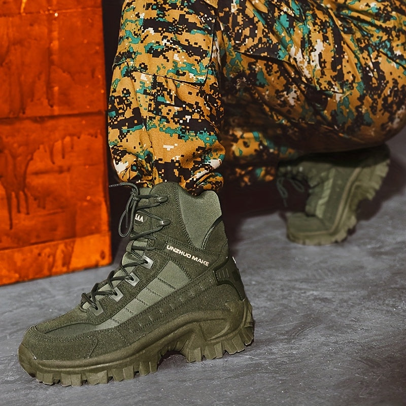 Mens Lightweight High Top Outdoor Boots